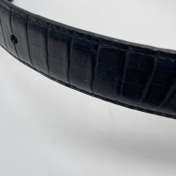 Brighton Leather Belt Sz M/L 32 brown Gold & Silver Buckle EUC - Picture 3 of 7